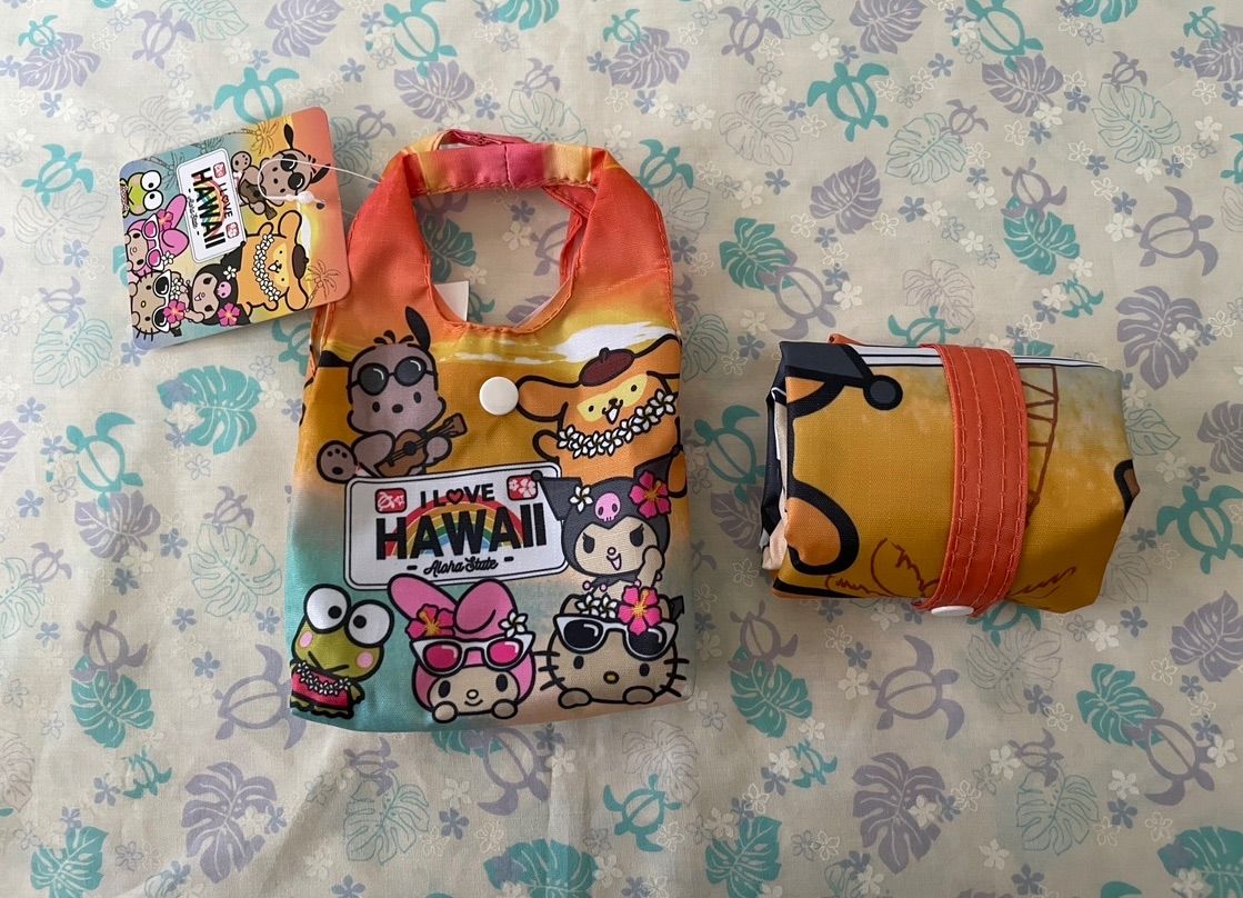 ハワイ ポチャッコ キティ エコバッグセット（ポムポムプリンに変更