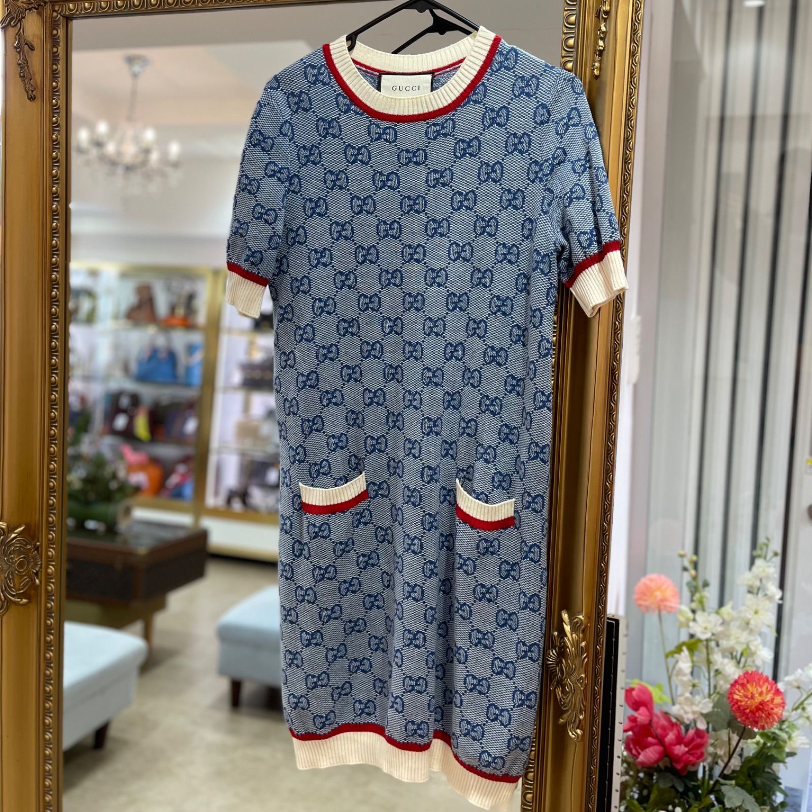 GUCCI グッチ ワンピース S ホワイト レディース