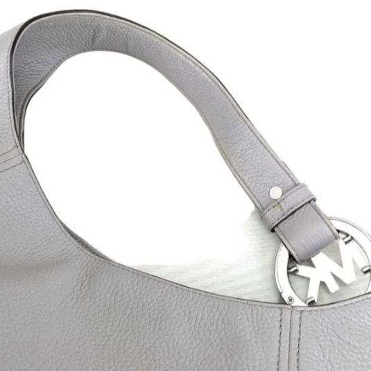 ★☆★オープニング価格★☆★　大容量【美品】MICHAEL KORS　マイケルコース　ビッグロゴ　ショルダーバッグ　ワンショルダー　グレー　ハンドバッグレディース