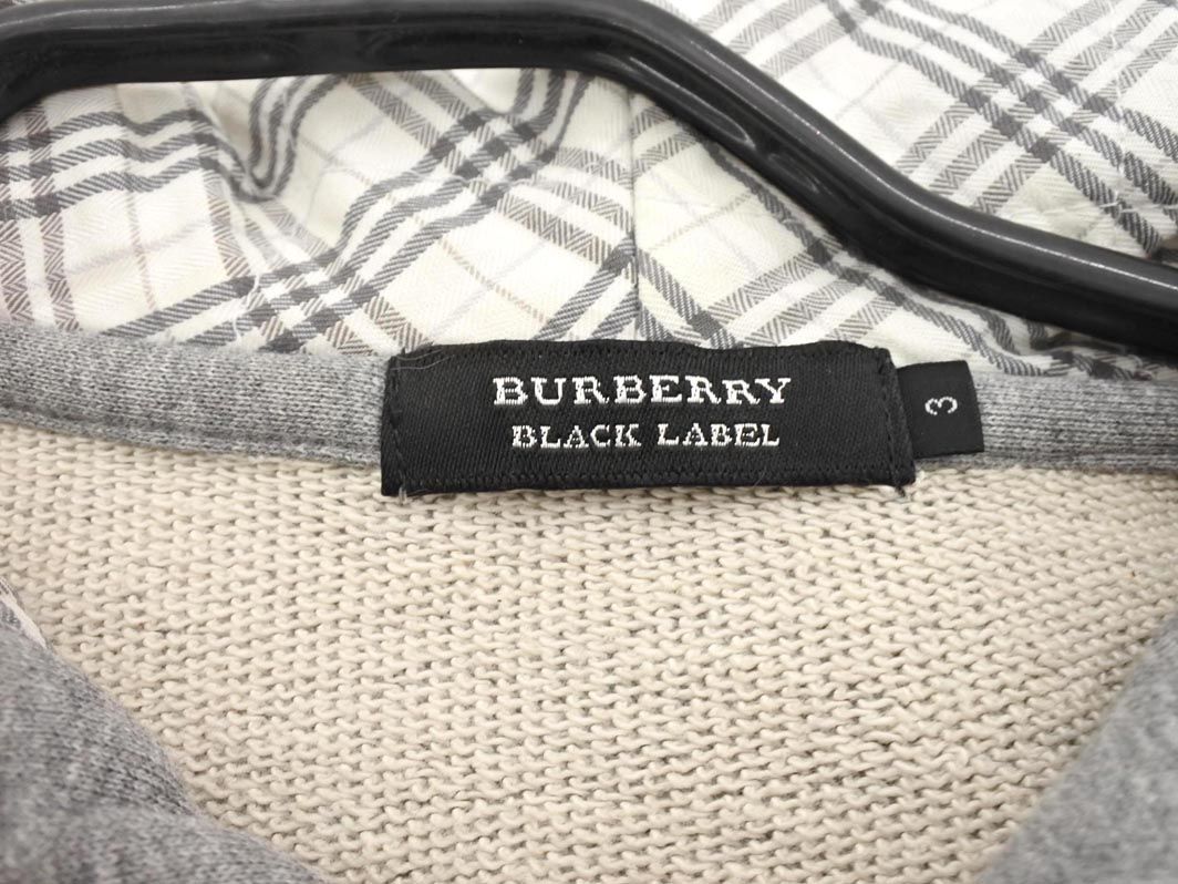 【ラビットファー】【3】BURBERRY BLACK LABEL パーカー BURBERRY BLACK LABEL - バーバリー ブラックレーベル パーカー