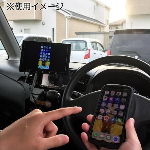 スマホ画面をミラーリング　カーナビやゲーム&動画サイトを９型モニターに転写できる車載対応9インチモニター