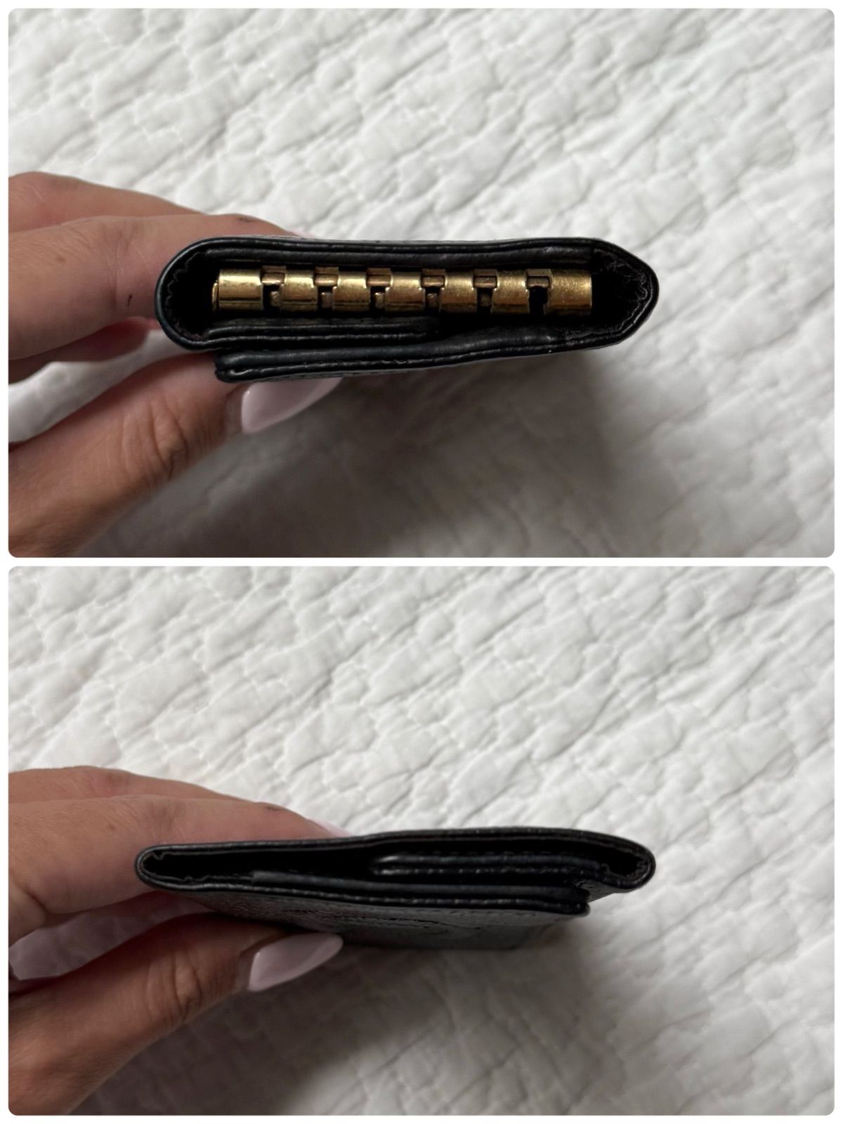 CHANEL シャネル ブラック キャビアスキン 6連キーケース ココマーク