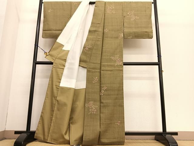 平和屋着物○生紬 絞り 花籠文 正絹 逸品 未使用 BAAT3193hv - メルカリ 