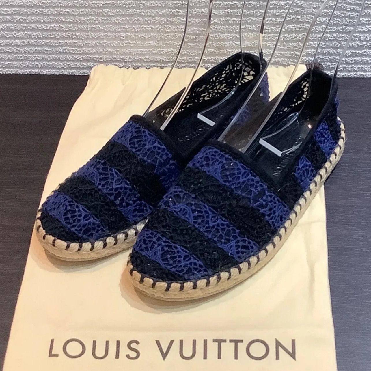Louis Vuitton ネイビー エスパドリーユ 保存袋付き Louis Vuitton ネイビー エスパドリーユ 保存袋付き（楽天市場
