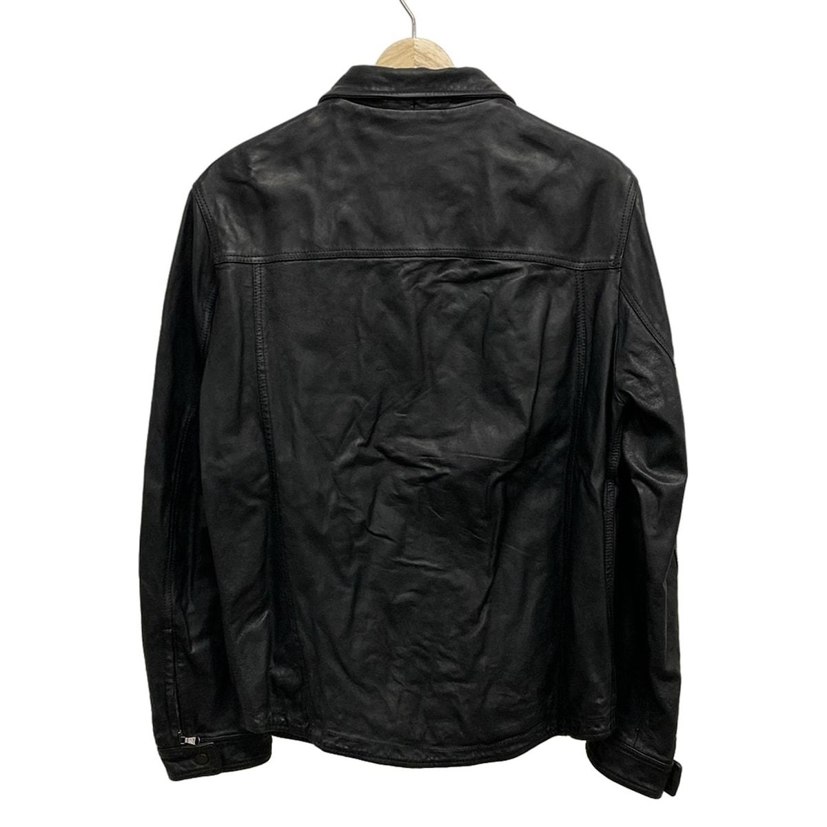 BARNEYSNEWYORK バーニーズ ブルゾン サイズ48 XL メンズ - 黒 長袖|レザー|ジップアップ|秋|冬