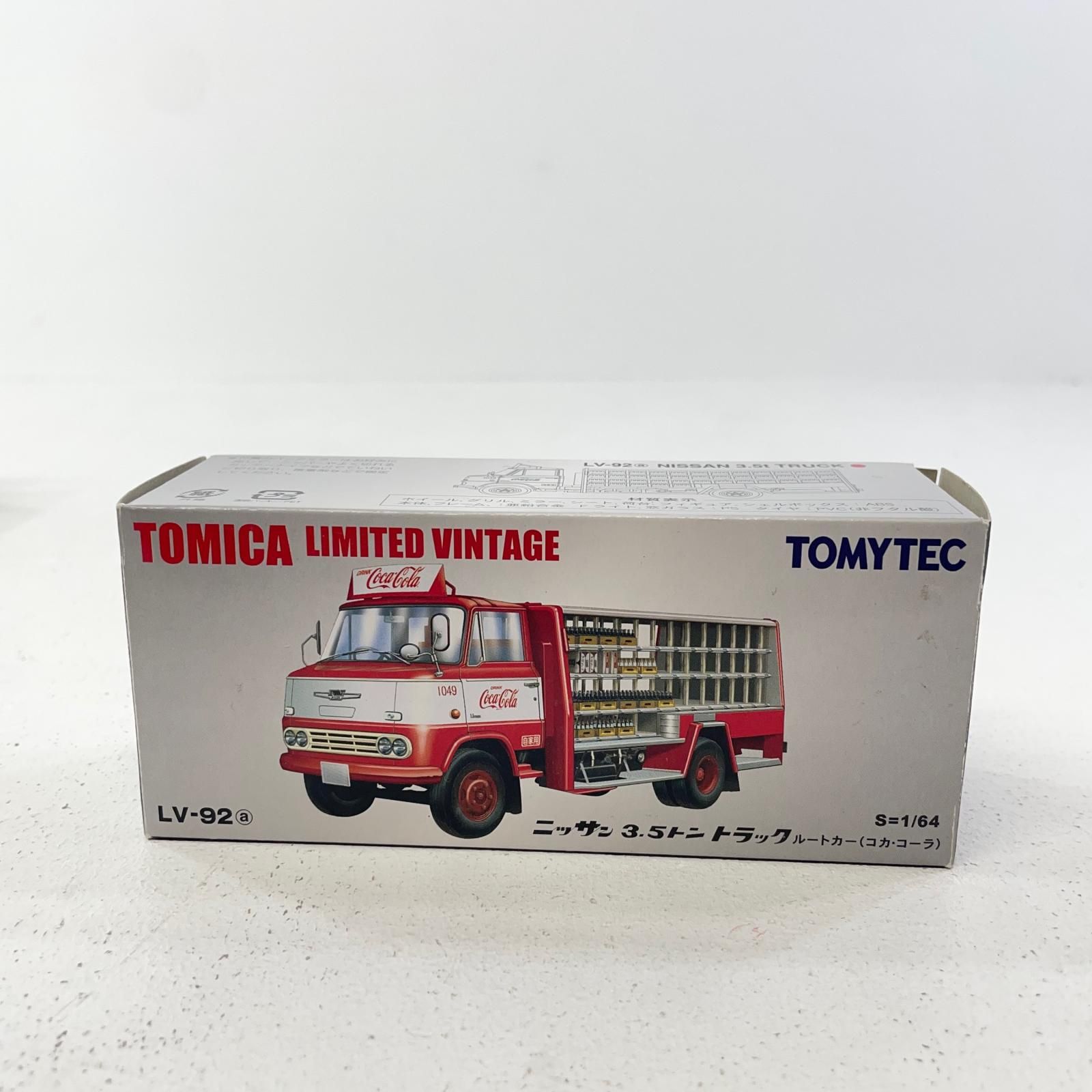【尾張小牧店】 中古 TOMYTEC トミカリミテッドヴィンテージ LV-92a 日産 3.5トン トラックルートカー(コカ・コーラ)【728】 尾張小牧店】 中古 TOMYTEC トミカリミテッドヴィンテージ LV