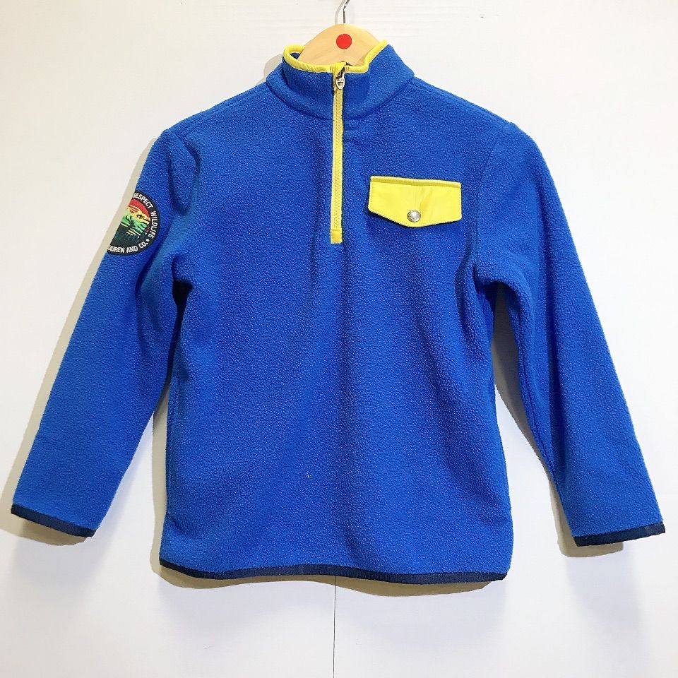 POLO RALPH LAUREN フリース ブルー イエロー トップス キッズ 子供服  