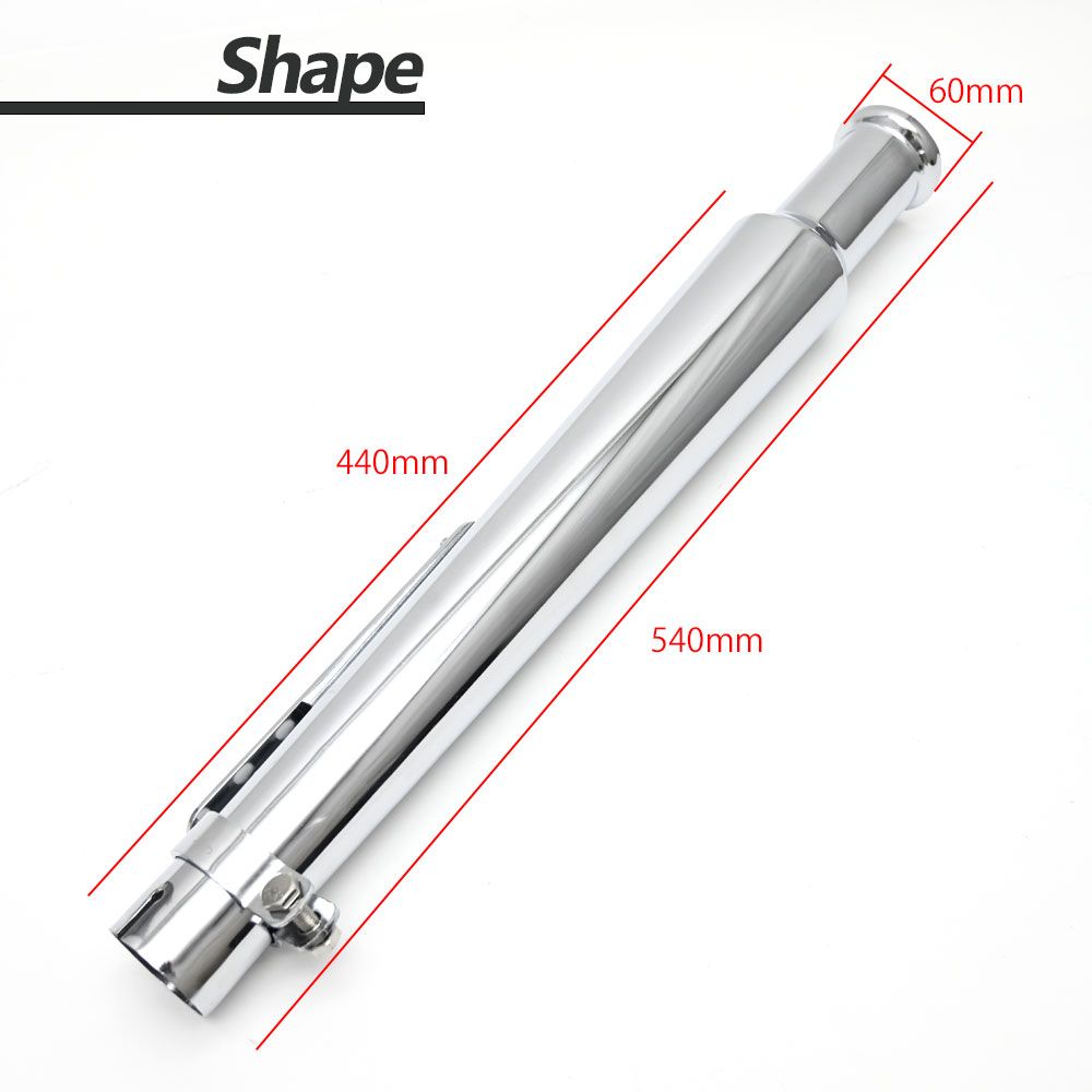 SR400 SR500 TW200 ドラッグスター 汎用 トランペットマフラー