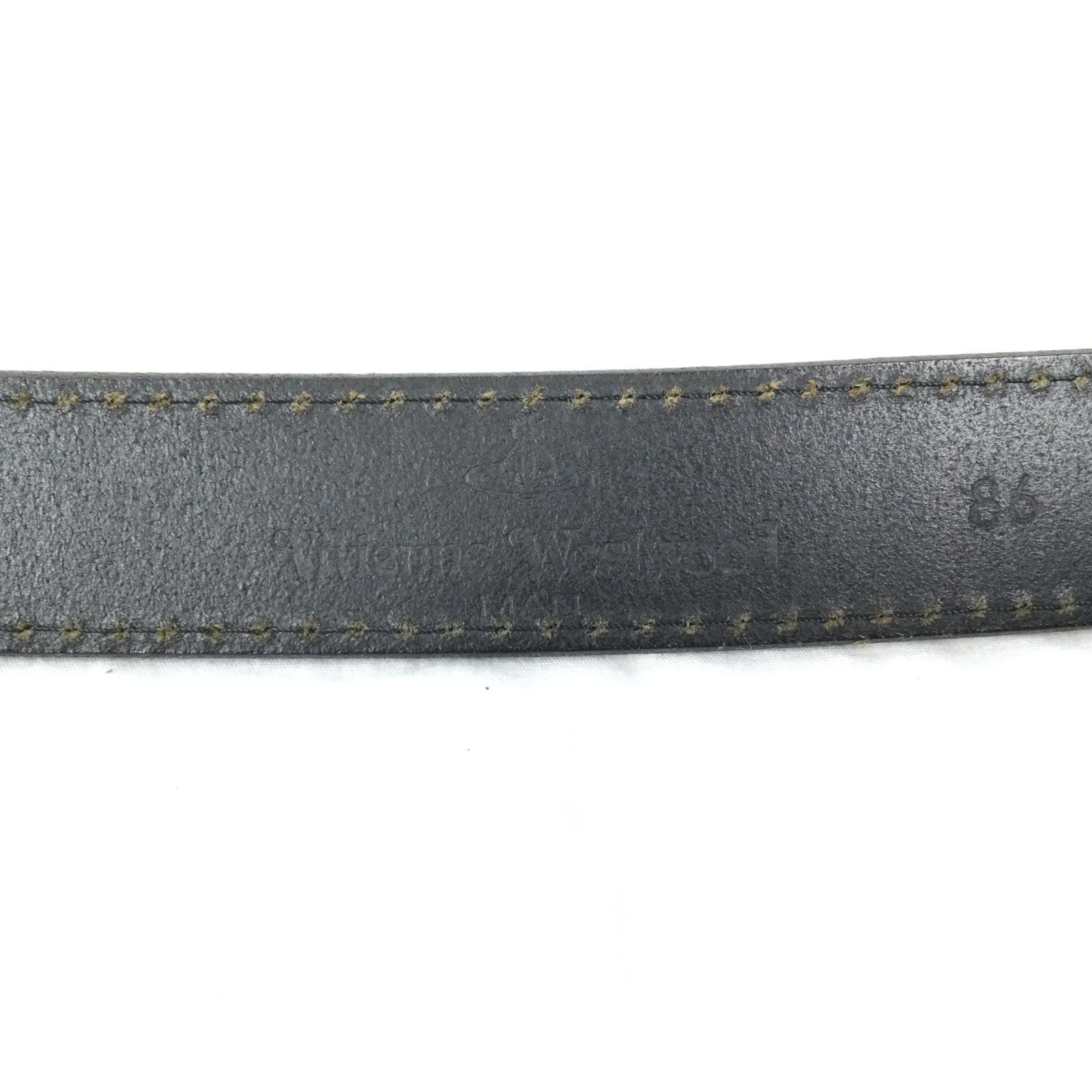 vivienne westwood 2連 レザー リングベルト オーブ ロゴ Vivienne Westwood Line Orb Buckle Belt レザー ベルト