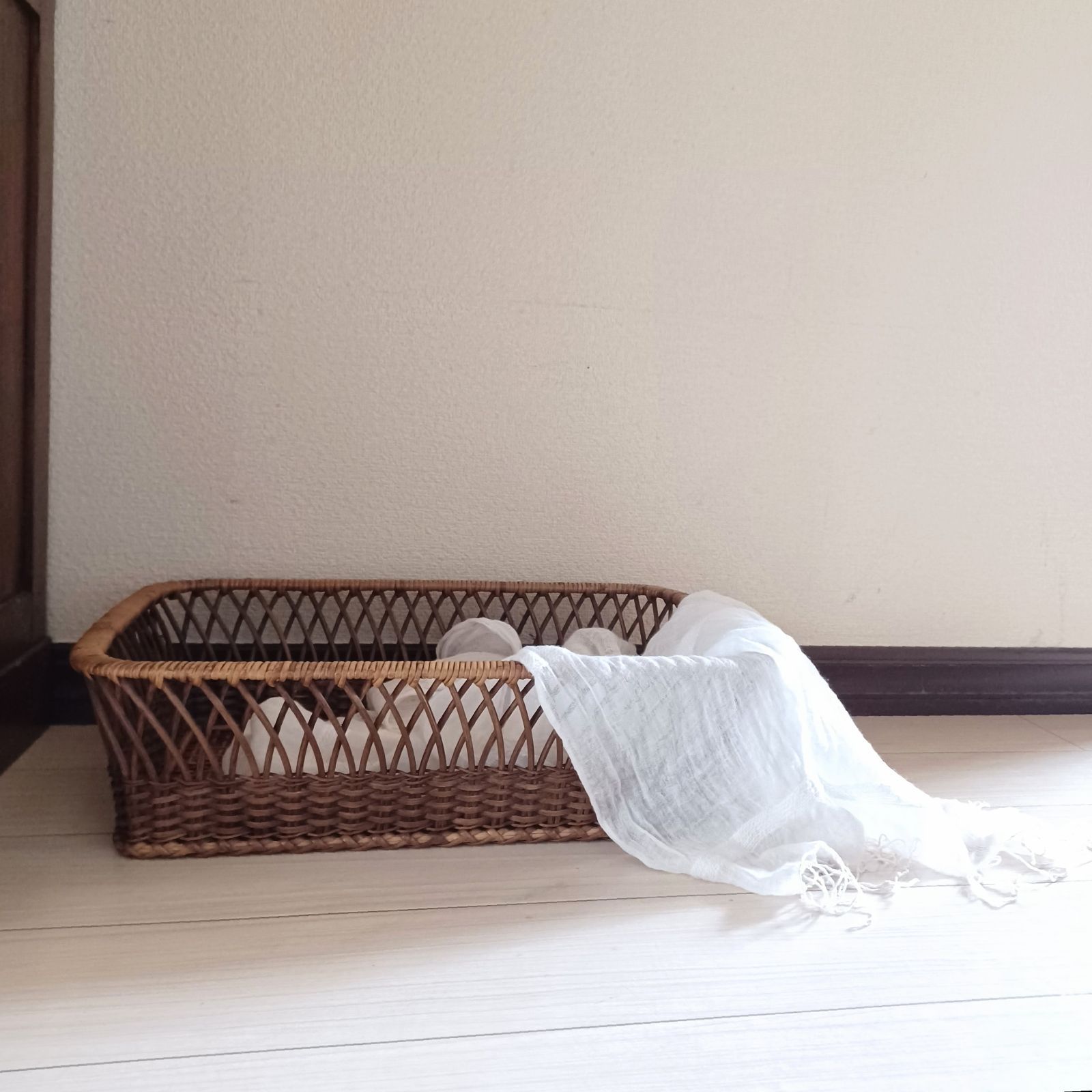 shiturae select ランドリーバスケット カゴ 脱衣カゴ レトロ 古道具