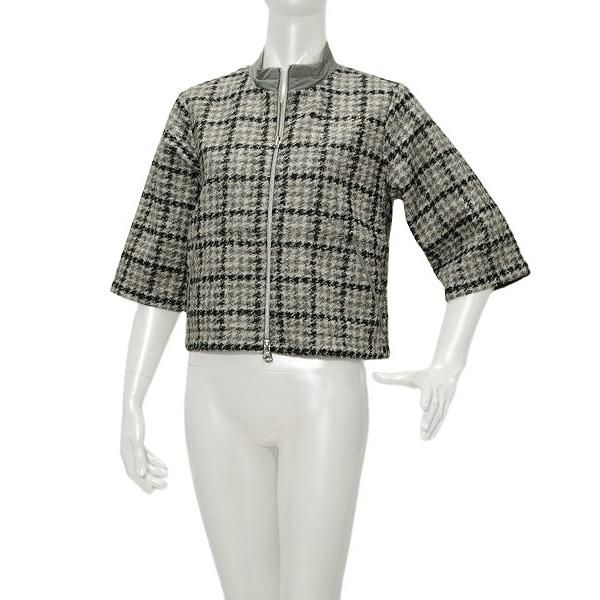 ムニタルプ MUNITALP レディース 秋冬 チェック＆無地 リバーシブルブルゾン 005-51010