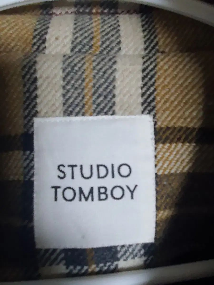 スタジオ TOMBOY トムボーイ チェック ウール ブレンドコート