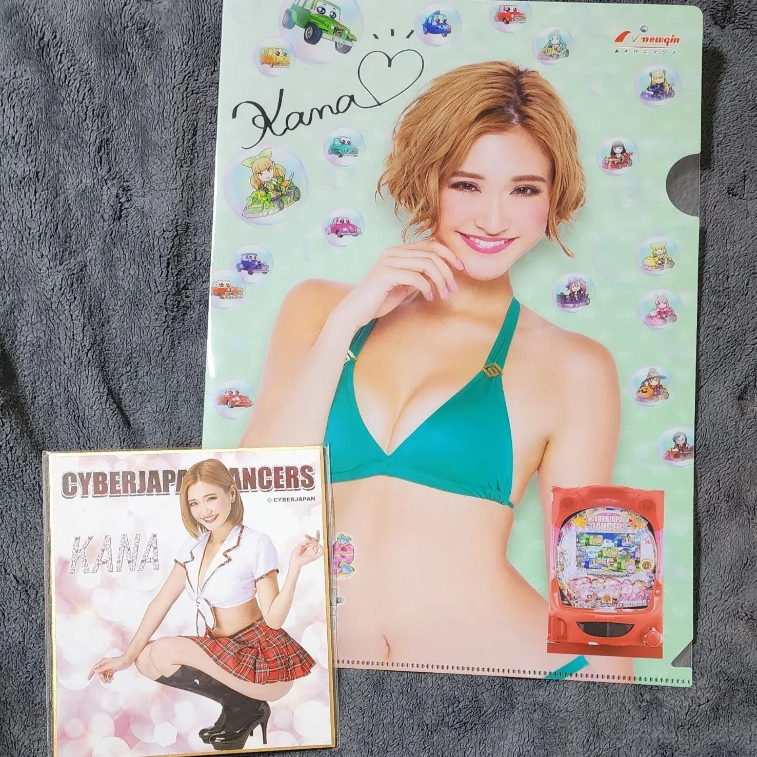 新品】サイバージャパンダンサーズ ミニ色紙&クリアファイルセット