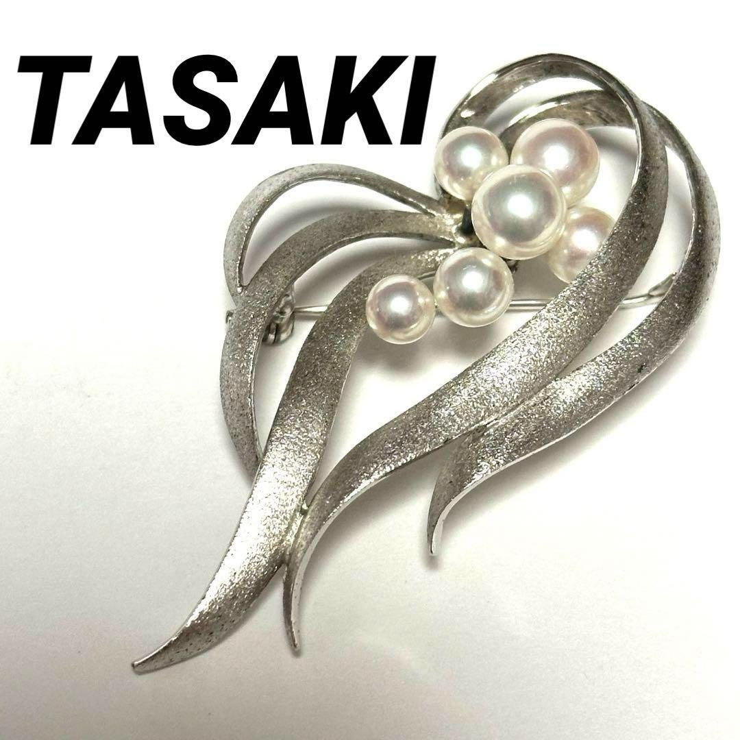 TASAKI タサキ ブローチ コサージュ SV アコヤパール 6個 シルバー