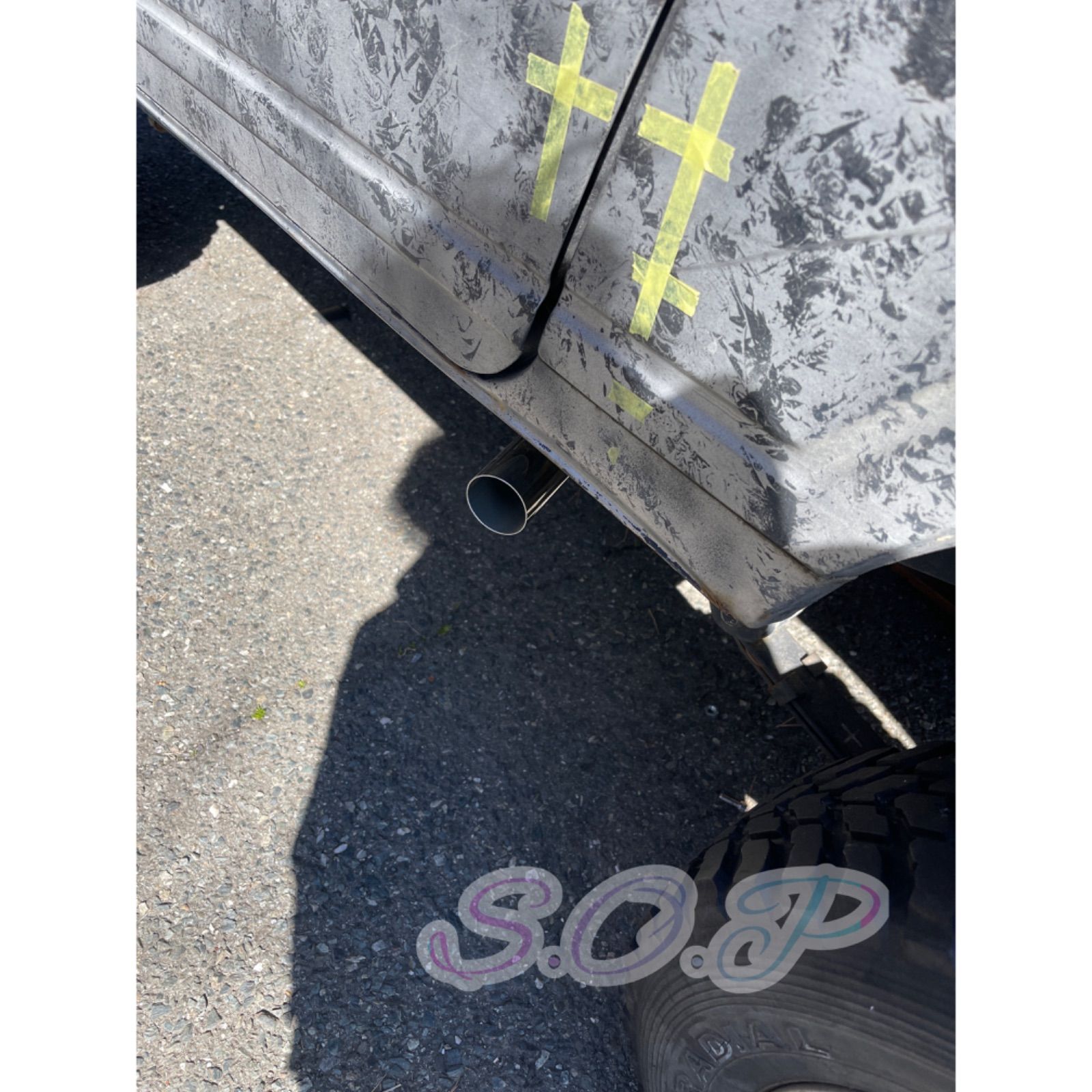 限定1個 ジムニー JA11 サイド出しマフラー シングルstyle - メルカリ 