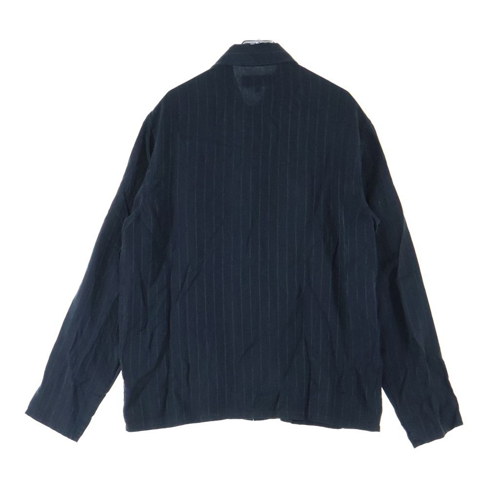 KITH キス 25SS Crest Logo Boxy Collared Overshirt クレスト ロゴ ボックス カラー オーバーシャツ シルク混長袖シャツ ブラック