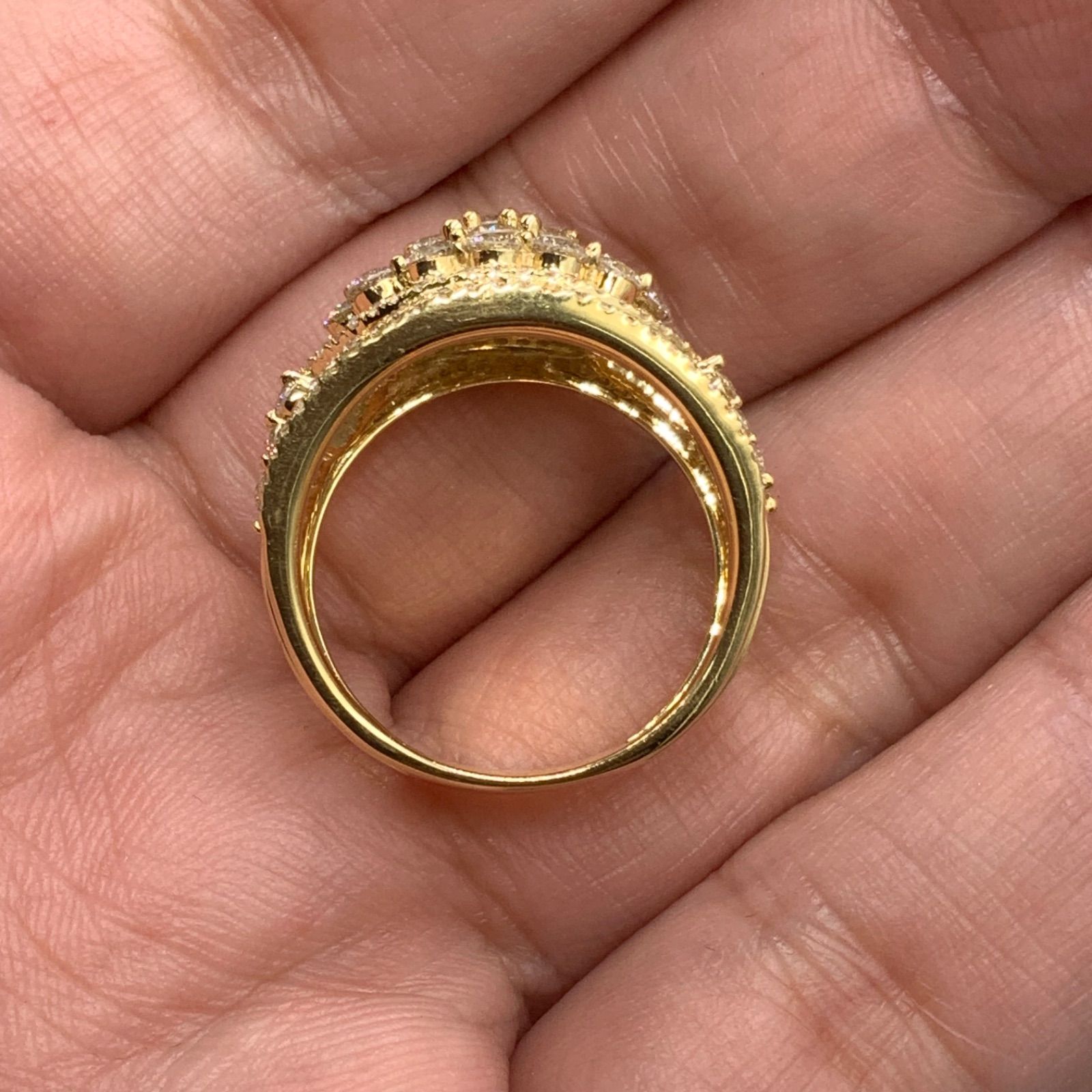 K18 ダイヤモンド リング 7.1g 約13号 2ct - メルカリ
