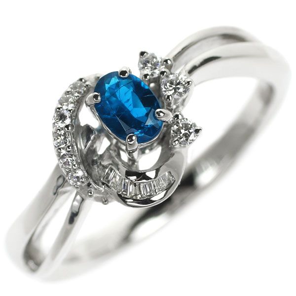 天然アウイン アウイナイトリング 0.22ct ダイヤモンド プラチナ