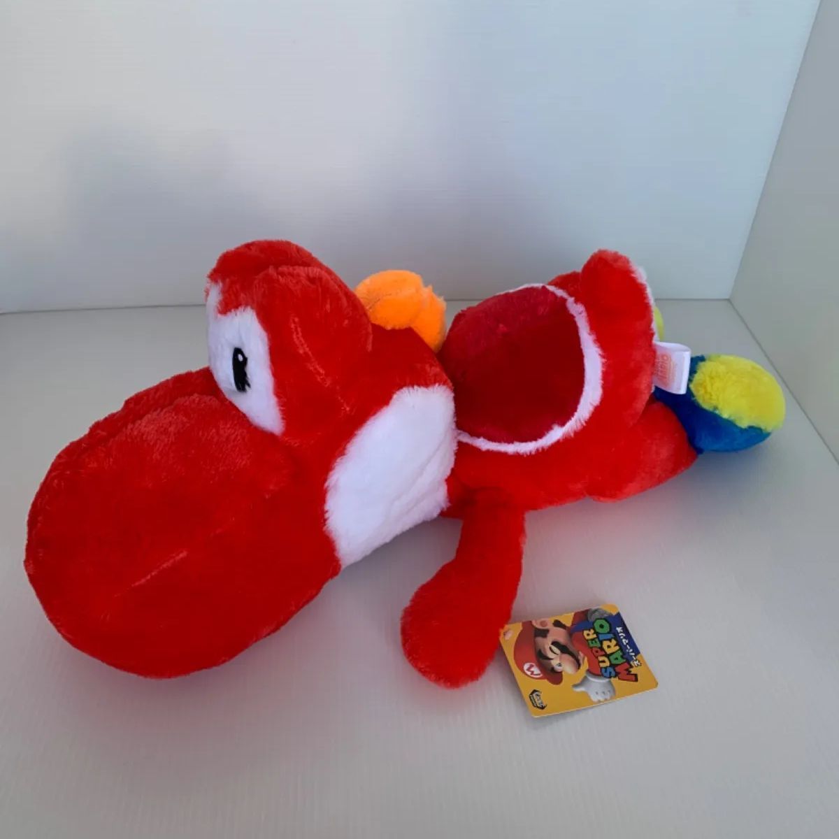 スーパーマリオ ヨッシー 赤 特大サイズ クタッとぬいぐるみ タグ付き