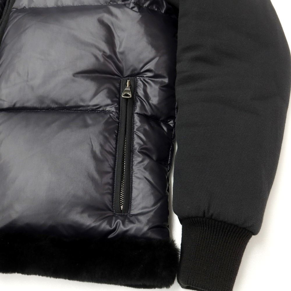 中古】エンメティ EMMETI ナイロン ムートン ブルゾン ダウン  