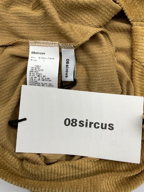 未使用 08 sircus　ゼロエイトサーカス 1 キャメル ハイネックベロアトップス お値引き交渉大歓迎】未使用 08 sircus ゼロエイトサーカス 1