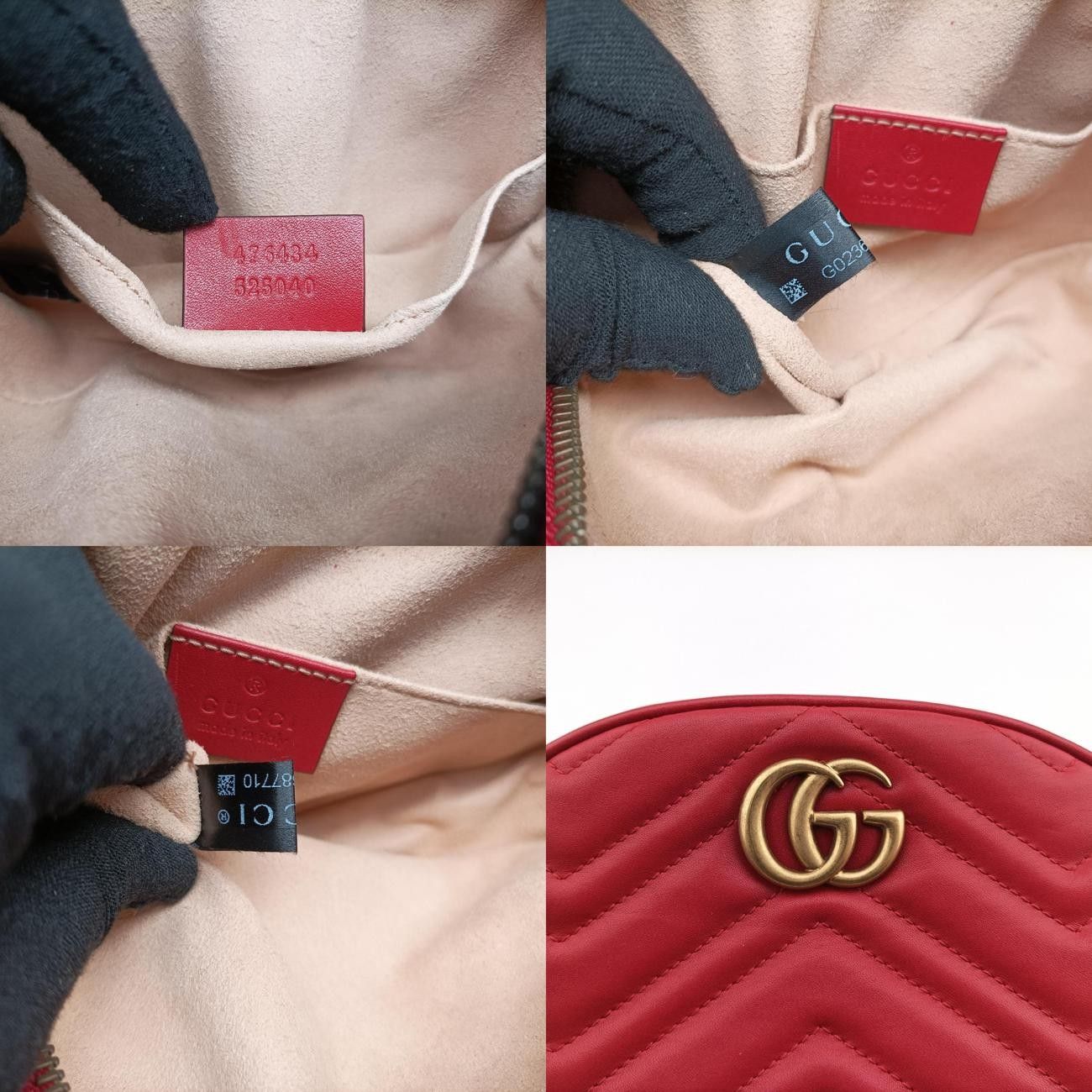 グッチGucciGGマーモントレッドレザー476434G023687710 DECORATOM_COM_BR