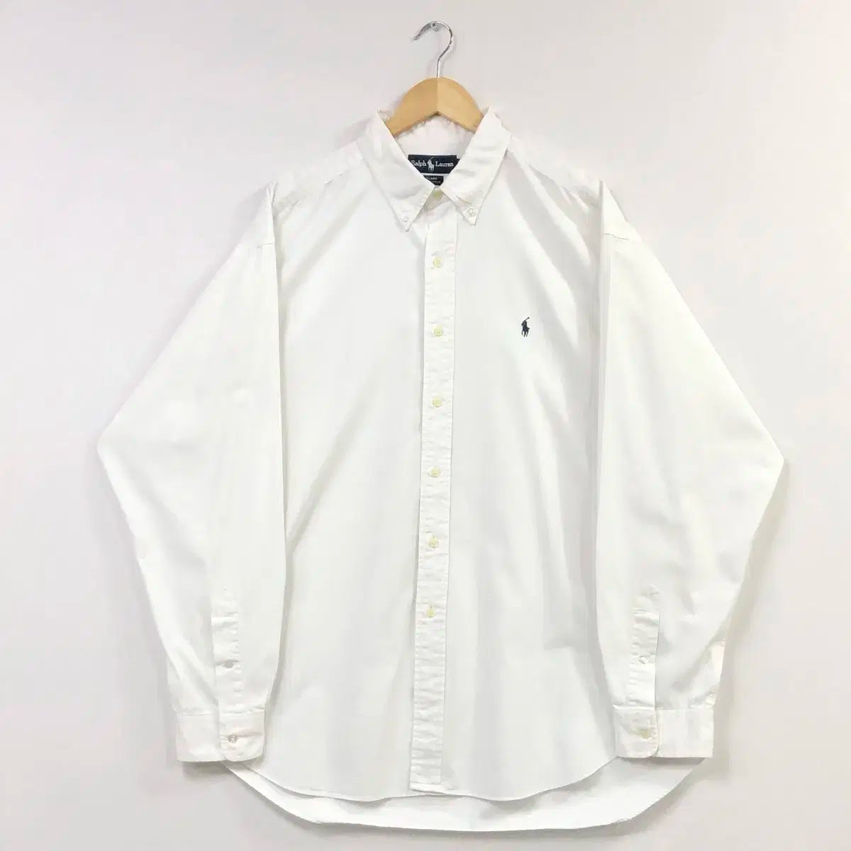 Xxl ポロ ブ ホワイトコットン オーバーサイズシャツ