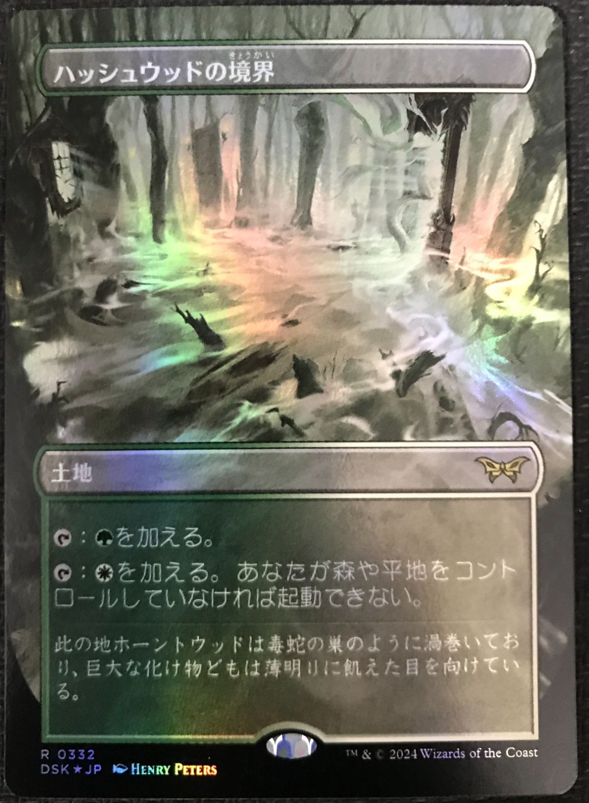MTG 日本語版 ハッシュウッドの境界 拡張アート foil - メルカリ