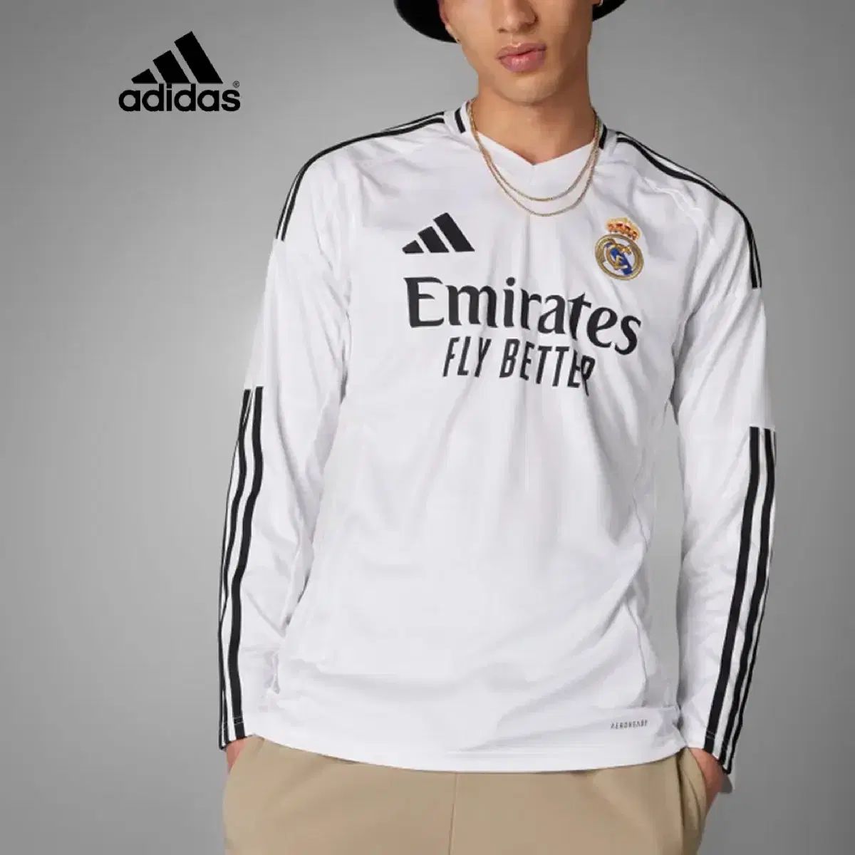 adidas アディダス ル マドリード 24 25 長袖 ホーム ジャージ XL