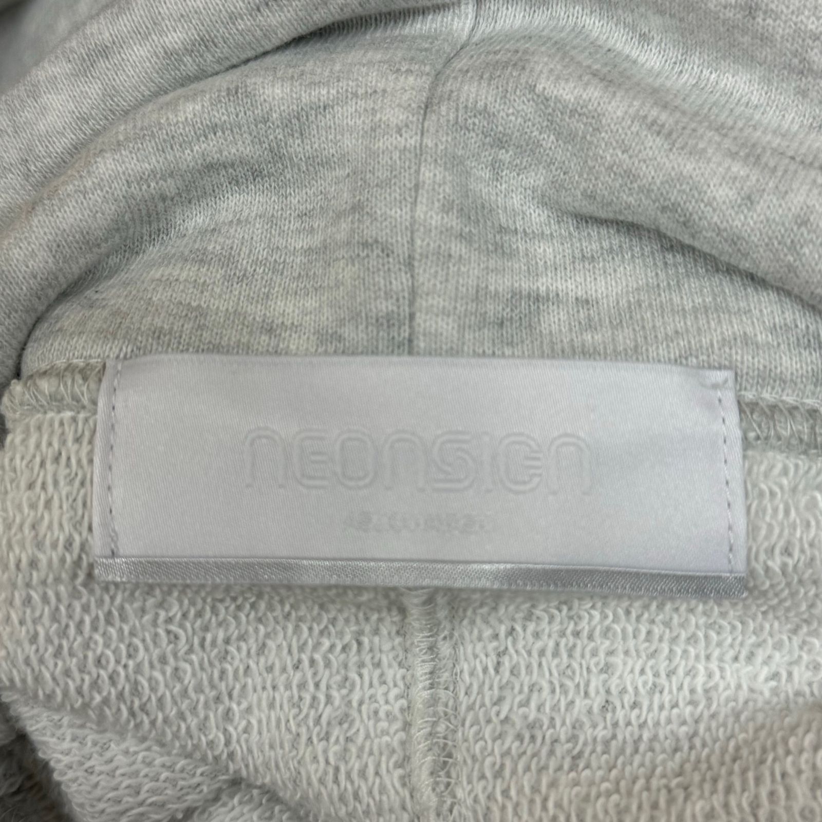 定価30800円 新品 NEONSIGN 24SS Reverse Weave Hoodie リバースウィーブフーディー パーカー スウェット ネオンサイン N1711 ヘザー