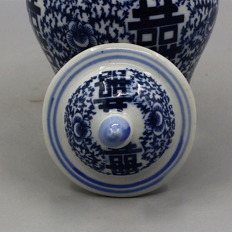 景徳鎮 陶磁器 青花喜字円缶 茶筒物入れ 装飾品 工芸品 美術品 置物 景徳鎮 陶磁器 喜字将軍缶茶筒 装飾品 工芸品 置物 - メルカリ