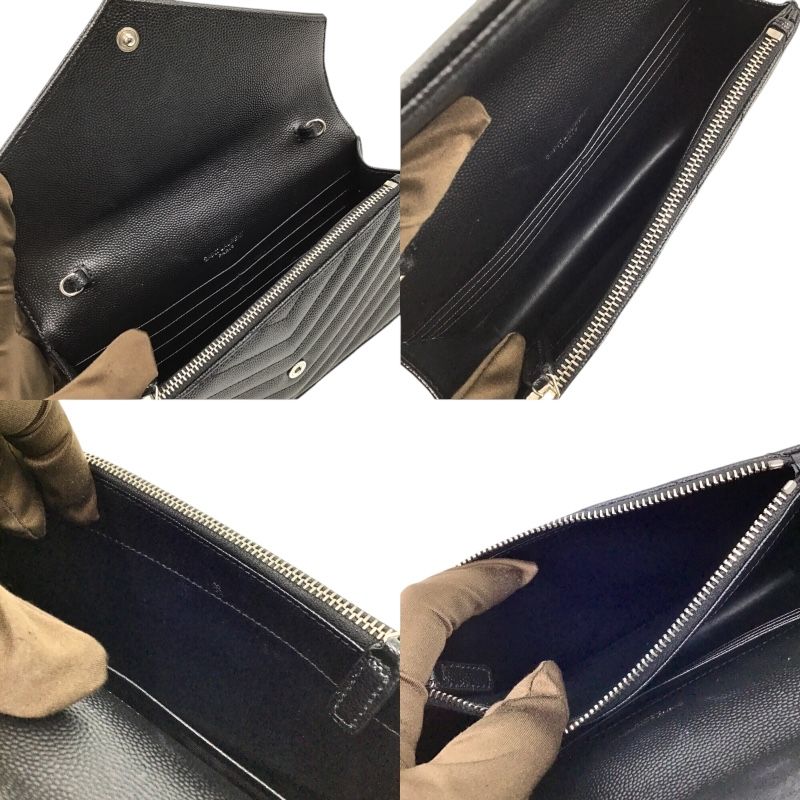 サンローラン SAINT LAURENT エンベロープ チェーンウォレット 393953  