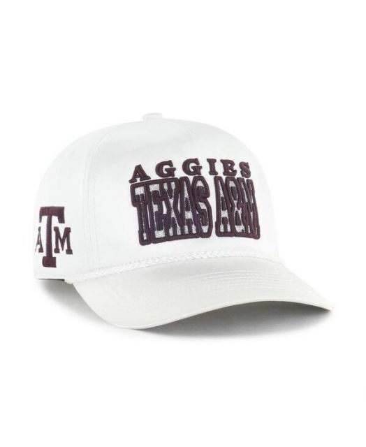 送料無料 47ブランド レディース 帽子 アクセサリー Women s White Texas A-M Aggies Outspoken Hitch Adjustable Hat White
