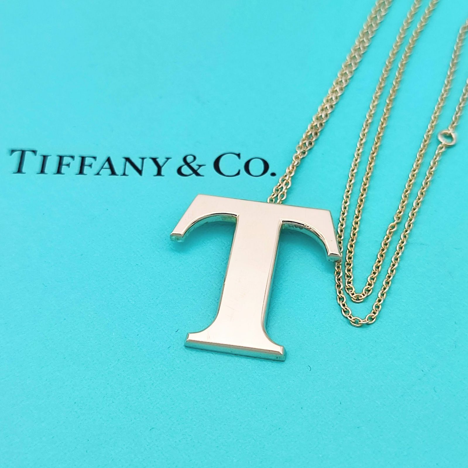 TiffanyティファニーTロゴロングネックレスシルバー925