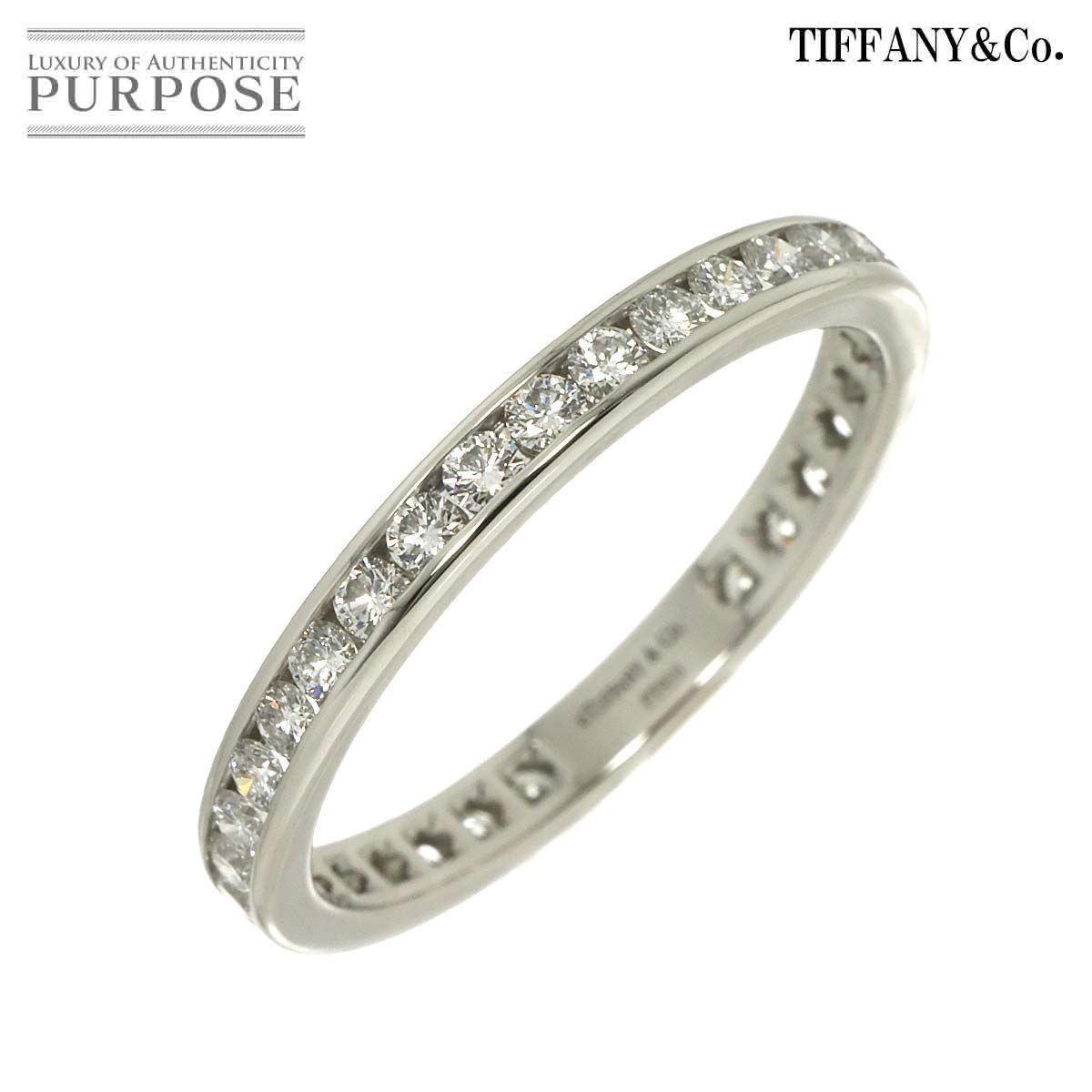 ティファニー TIFFANY-Co. フル サークル チャネル セッティング 26号 リング ダイヤ Pt プラチナ 指輪 Diamond Ring 90294070