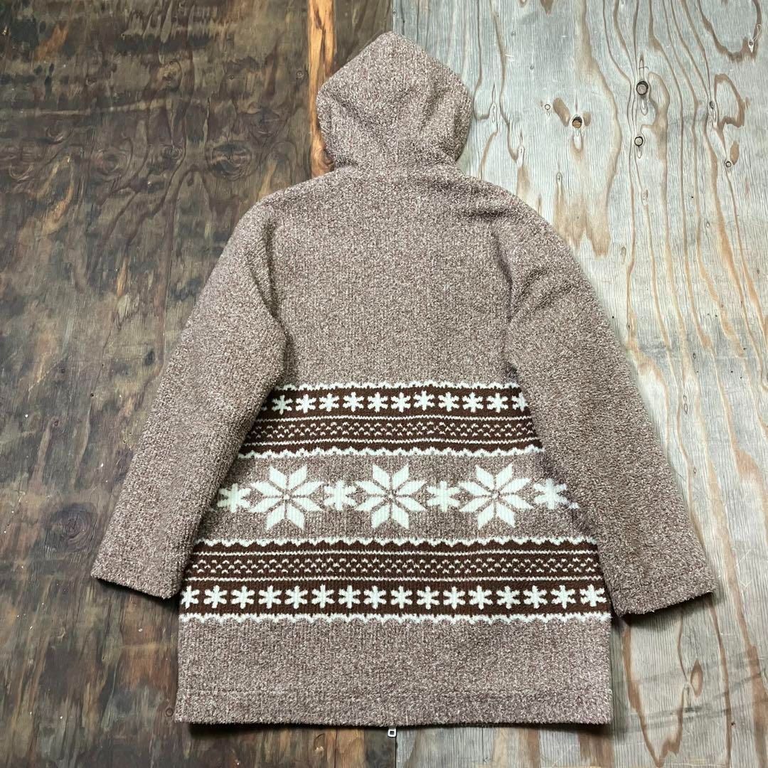 Courrèges Courreges クレージュ 雪柄 ボア フリース パーカー ダブル