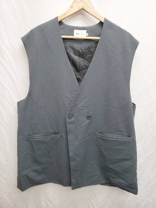 新品タグ付き✨SLOBE IENA リングツイードジレ サマー ベスト グレー ◇ Θ EMMA CLOTHES エマ クローズ ゆったり ジレ ベスト サイズM