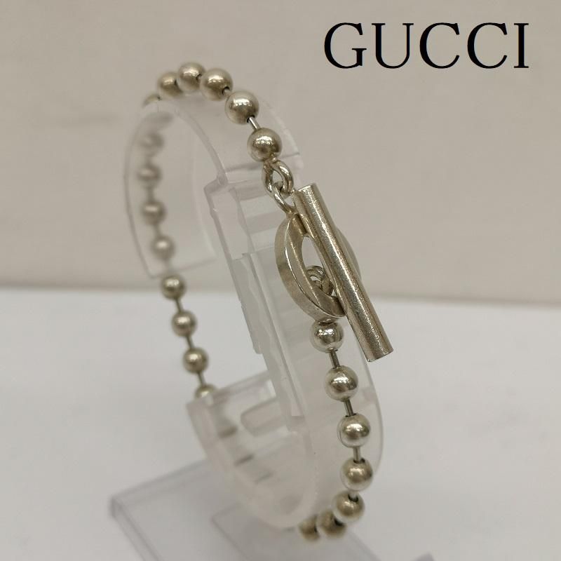 GUCCI グッチ ボールチェーン シルバー ブレスレット バングル SV925 GUCCI グッチ ボールチェーン ブレスレット SV925 シルバー