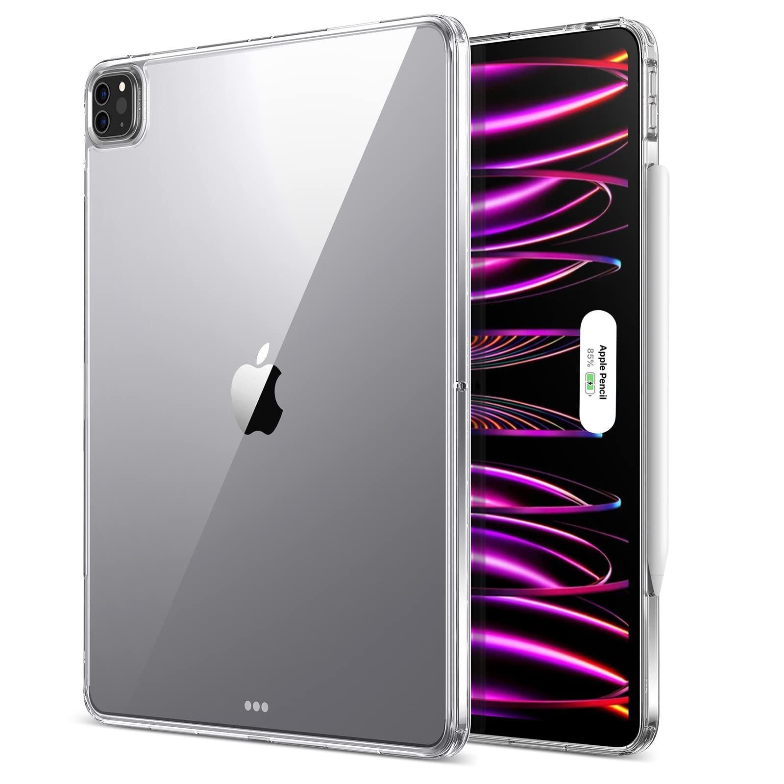 ESR iPad Pro 12.9 ケース アイパッド保護ケース アイパッドカバー ハイブリッド スリム 軽量 薄型 衝撃吸収 黄変しにくい ハード背面 ソフトフレーム Pencil 2対応 2022/2021モデル 第6世代/第5世代 (