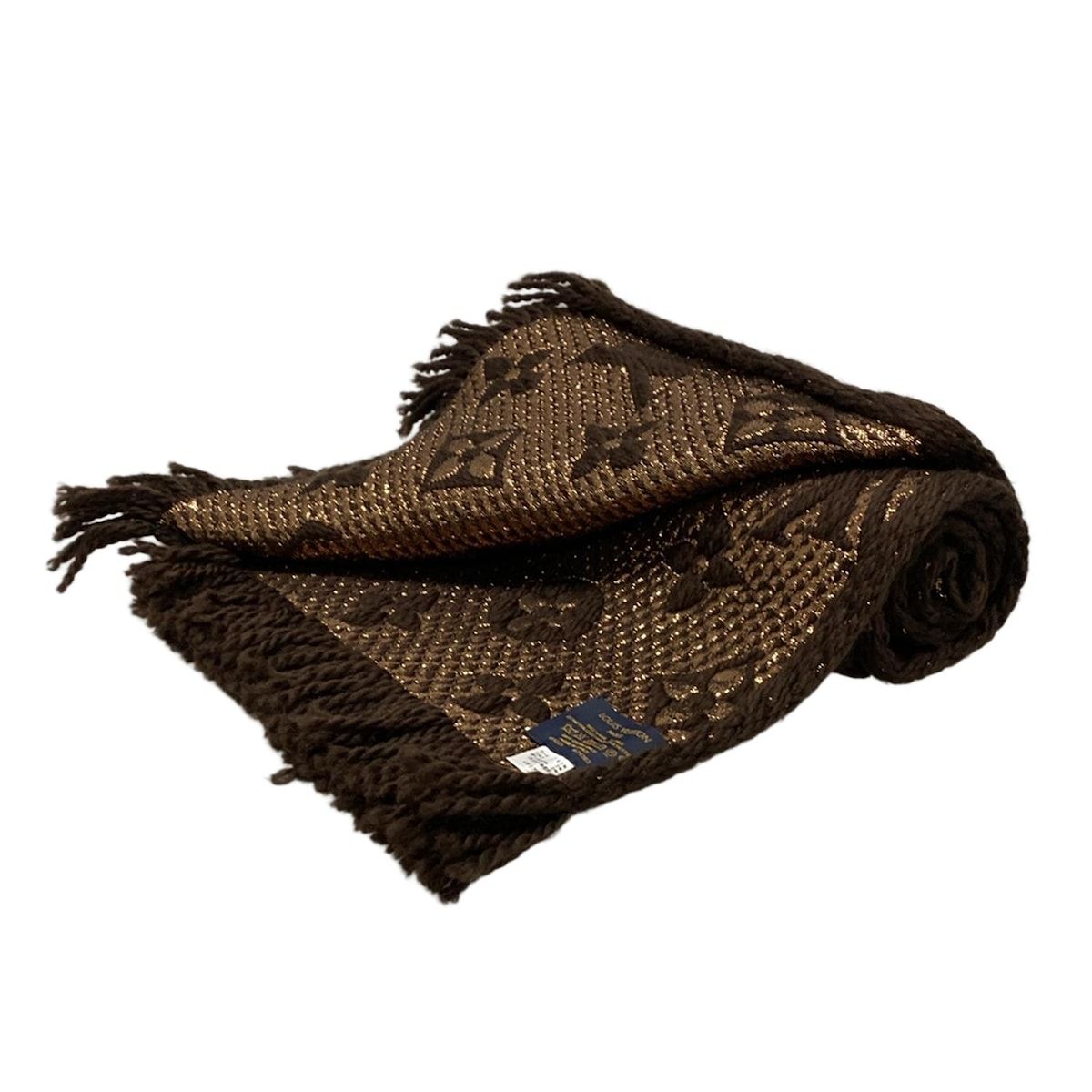 ルイヴィトン M71383 エシャルプ ロゴマニア シャイン マフラー