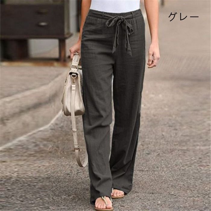 パドカレ 綿麻 ガウチョパンツ リネン ワイドパンツ 楽天市場】綿麻 パンツ レディース リネン パンツ ロング丈