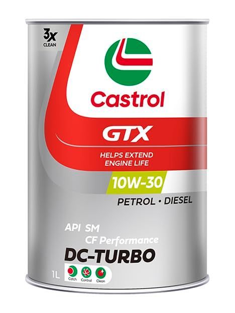 新品 カストロール(Castrol) エンジンオイルGTX DC-TURBO 10W-30 API SM/CF Performance 1L 4輪ガソリン/ディーゼル車両用