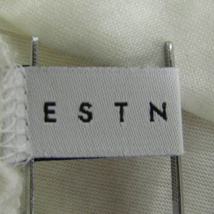 新品　エストネーション　ブラウス　ホワイト 38 ESTNATION 「ESTNATION」 7分袖ブラウス 38 オフホワイト