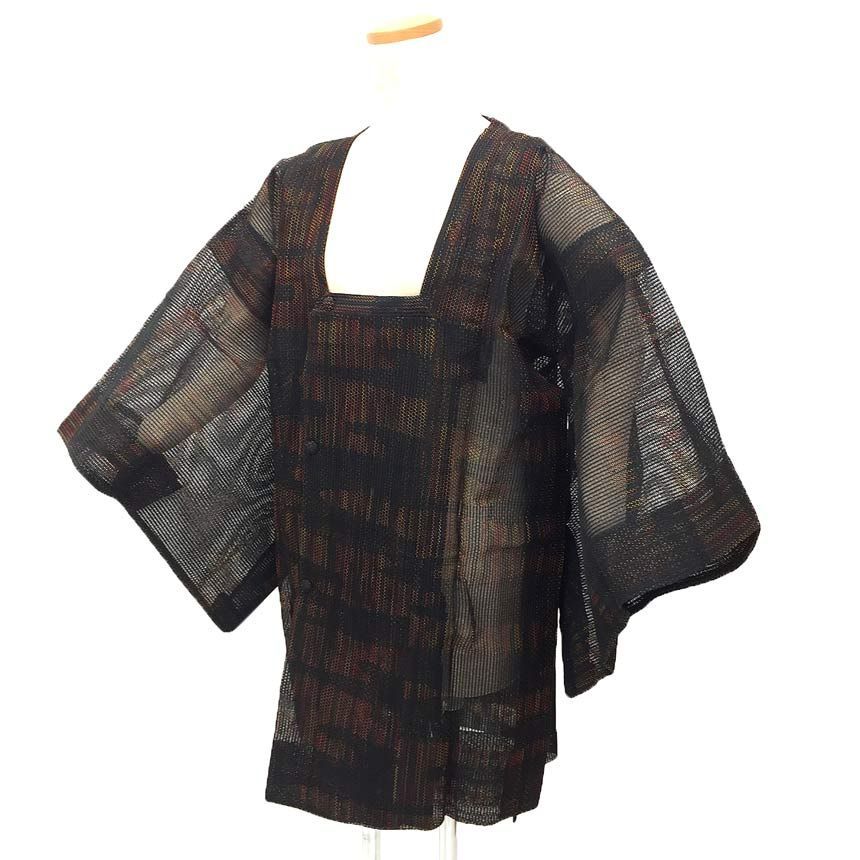 京やM437 正絹 夏 単衣 道行 羅 紗 和装コート 道行コート