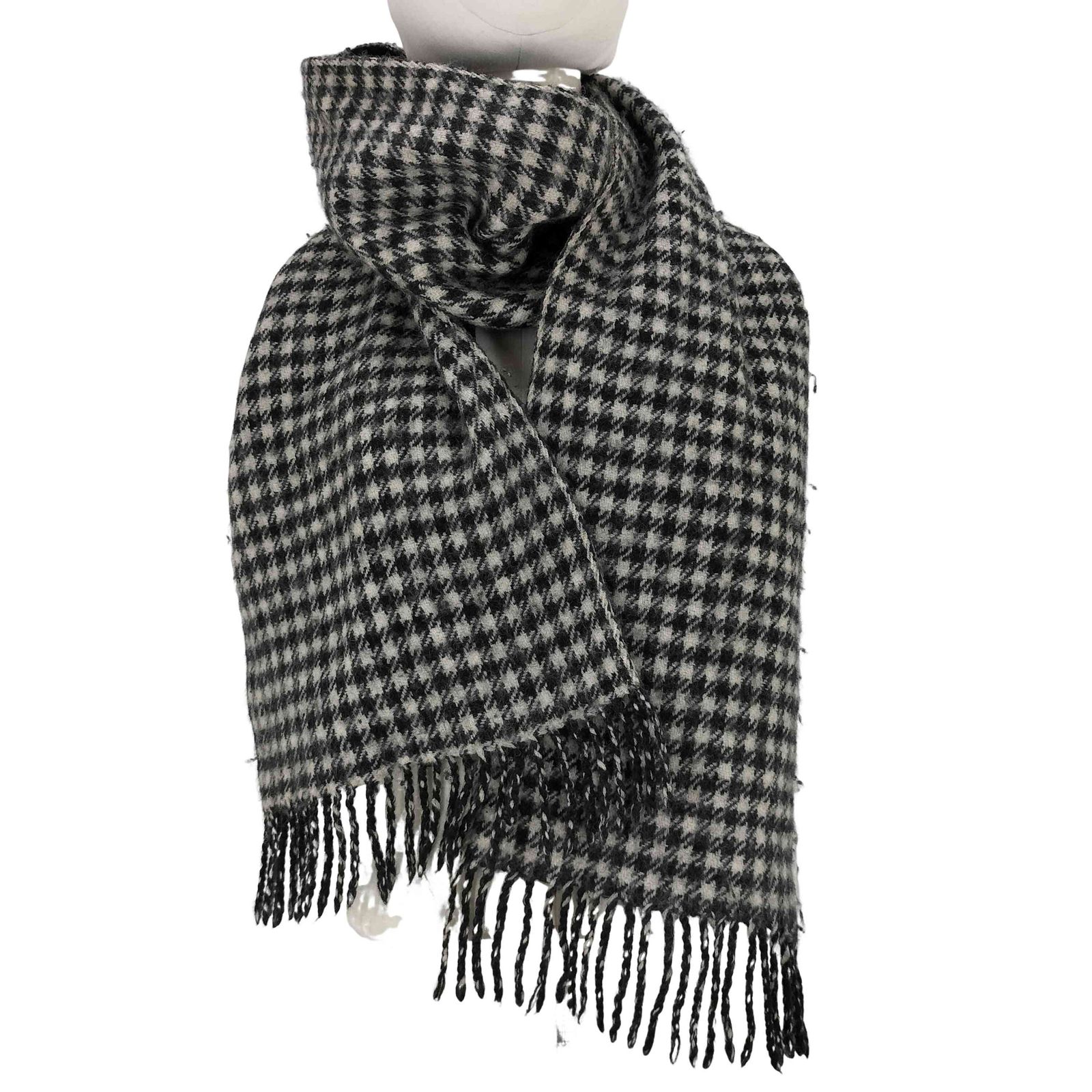 コムデギャルソンオム COMME des GARCONS HOMME 千鳥格子 ツイル ダブルフェイスマフラー メンズ 表記無