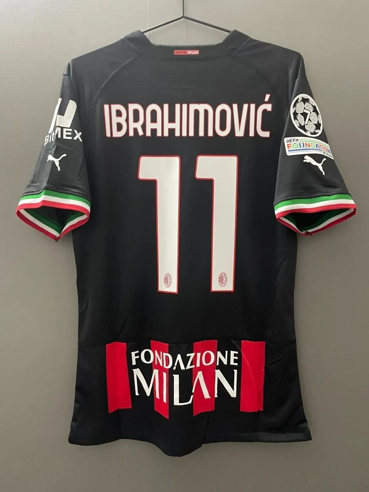 22-23 ACミラン×KOCHE イブラヒモビッチ レプリカユニフォーム（H） 22