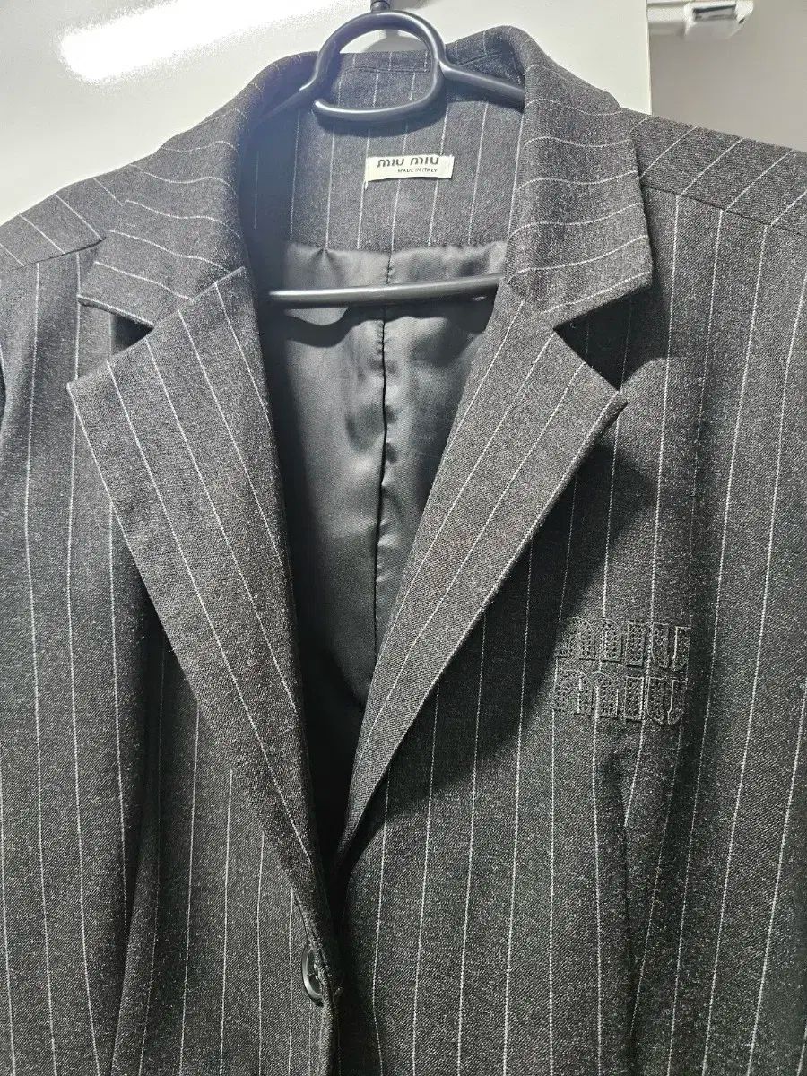  ミュウ ストライプ セットアップ ジャケット スカート その他 ビジネススーツ