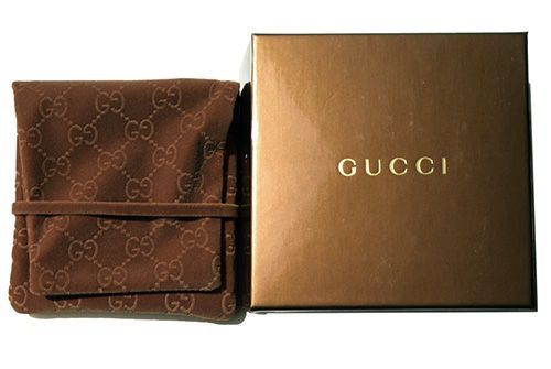グッチ Gロゴ ラウンドプレート ネックレス シルバー 未使用