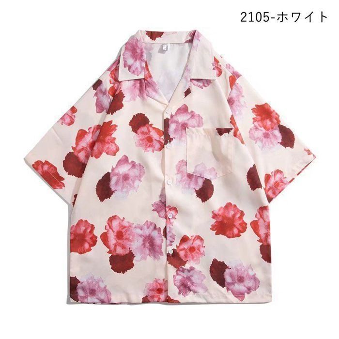 アロハシャツ メンズ 半袖シャツ 開襟シャツ 花柄シャツ