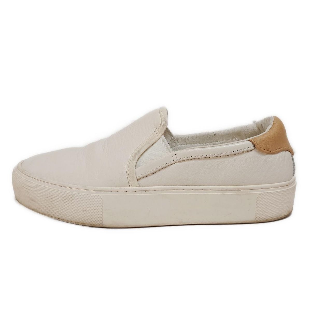 UGG アグ スリッポン 22.5 レディース カルバン 1121612 白 プラットフォーム レザー